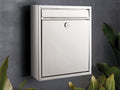 Sandleford Wall Mount Letterbox - 260mm x 310mm - Stainless Steel - Lockable - SuperSaverAU - view 3