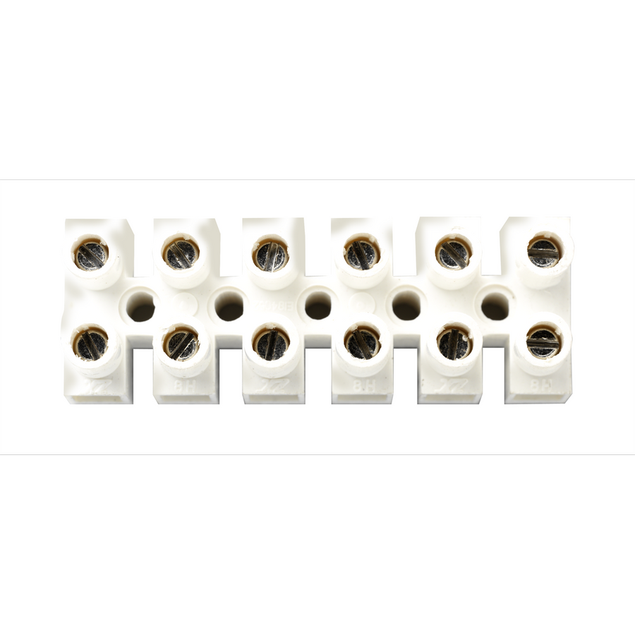 HPM Terminal Strip Connector - 6 Way - Plastic - Indoor Use - SuperSaverAU - view 1