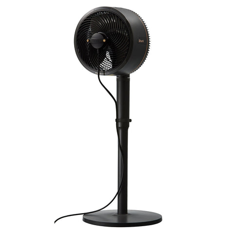 Shark FlexBreeze pedestal fan with misting attachment - Black - 5 speeds - corded or cordless - FA225