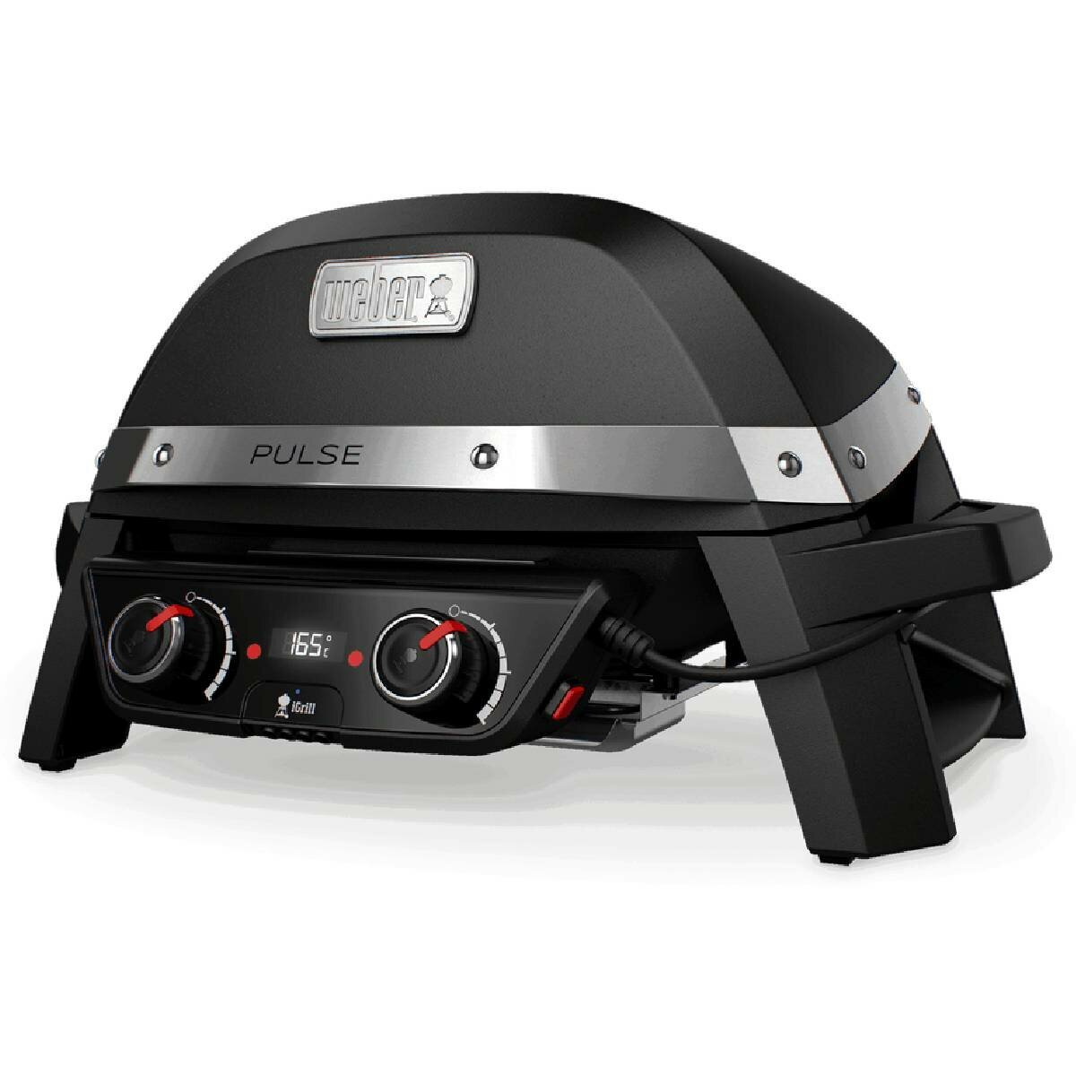 Weber Pulse 2 Burner Electric BBQ - iGrill Technology - Cast Iron Grills - Digital Thermometer - 82010024