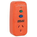 Arlec Single Outlet Safety Switch - 10A RCD Protected Plug-In Adaptor, Orange PB91