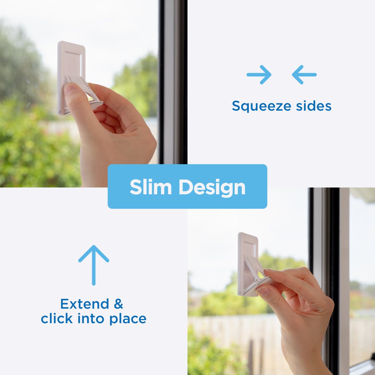 Perma Child Safety Sliding Door and Window Lock 2 Pack - 48mm x 77mm - Easy Installation - Dual Movement Lock - SuperSaverAU - view 4