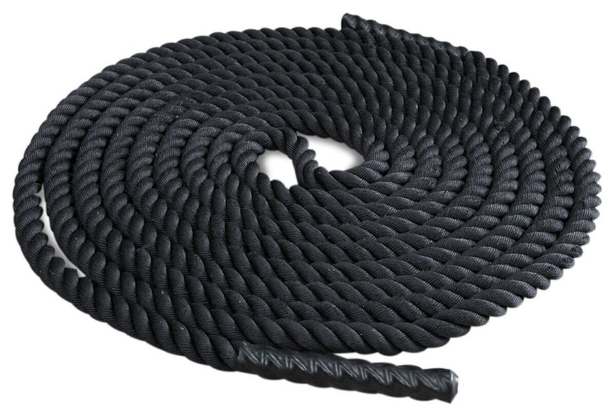 Cortex Battle Rope - 15m Long, 38mm Diameter, 13kg, High Density Nylon, Heat Shrink Grips - ROPEBATTLE3815