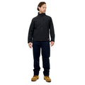 Citeco Black Soft Shell Jacket - Men's Polyester/Elastane Fleece-Lined, Small