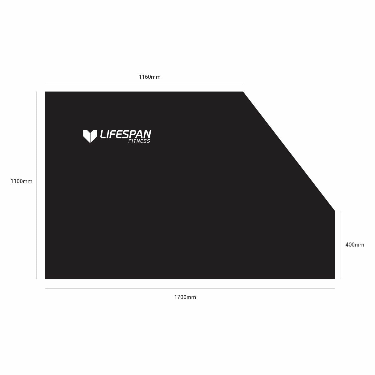 Lifespan Fitness Recumbent Bike Cover - Black Polyester Fabric, Elasticised Bottom - COVERRB