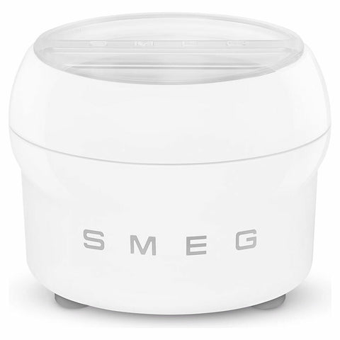 Smeg Ice Cream Bowl Attachment - White - Includes Spatula - Fits SMB401 Bowl Mixers - SMIC01