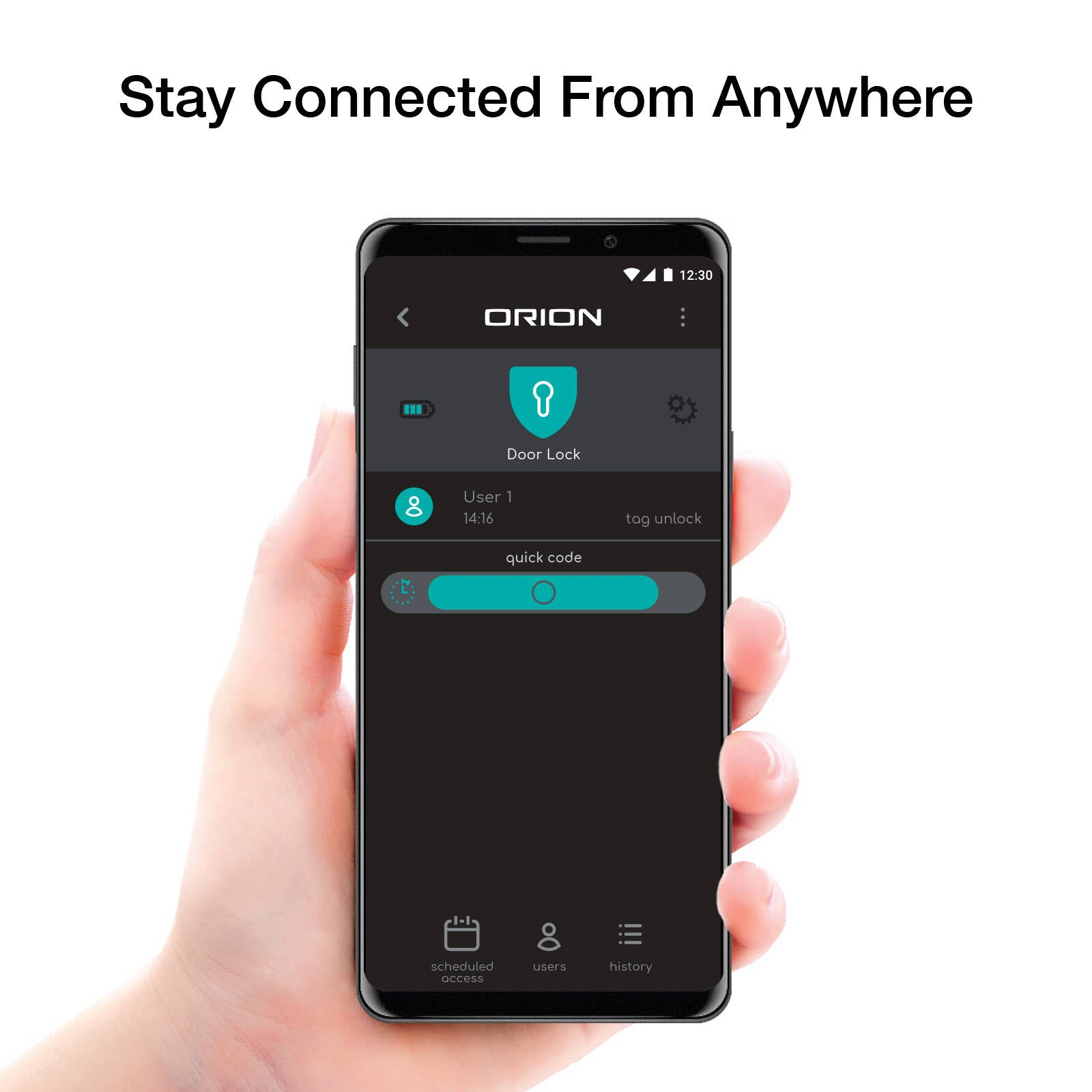 Orion Grid Connect Smart Wi-Fi Entrance Lock Aluminium (DL031HA)