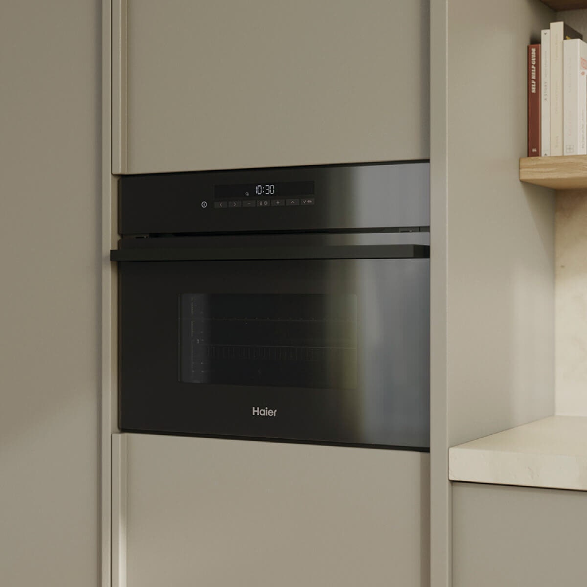 Haier 60cm 500 Series Combi-Microwave Oven - Black - Air Fry - 11 Functions - Touch Control - HMO60S11EB1