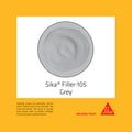 Sika Filler-105 Coarse Surface Filler 250ml Light Grey Ready to Use Paintable Sandable