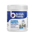 British Paints White Matt Clean and Protect Interior Paint 500ml - Wipeable Finish - 8-Year Mould Guarantee - SuperSaverAU - view 1