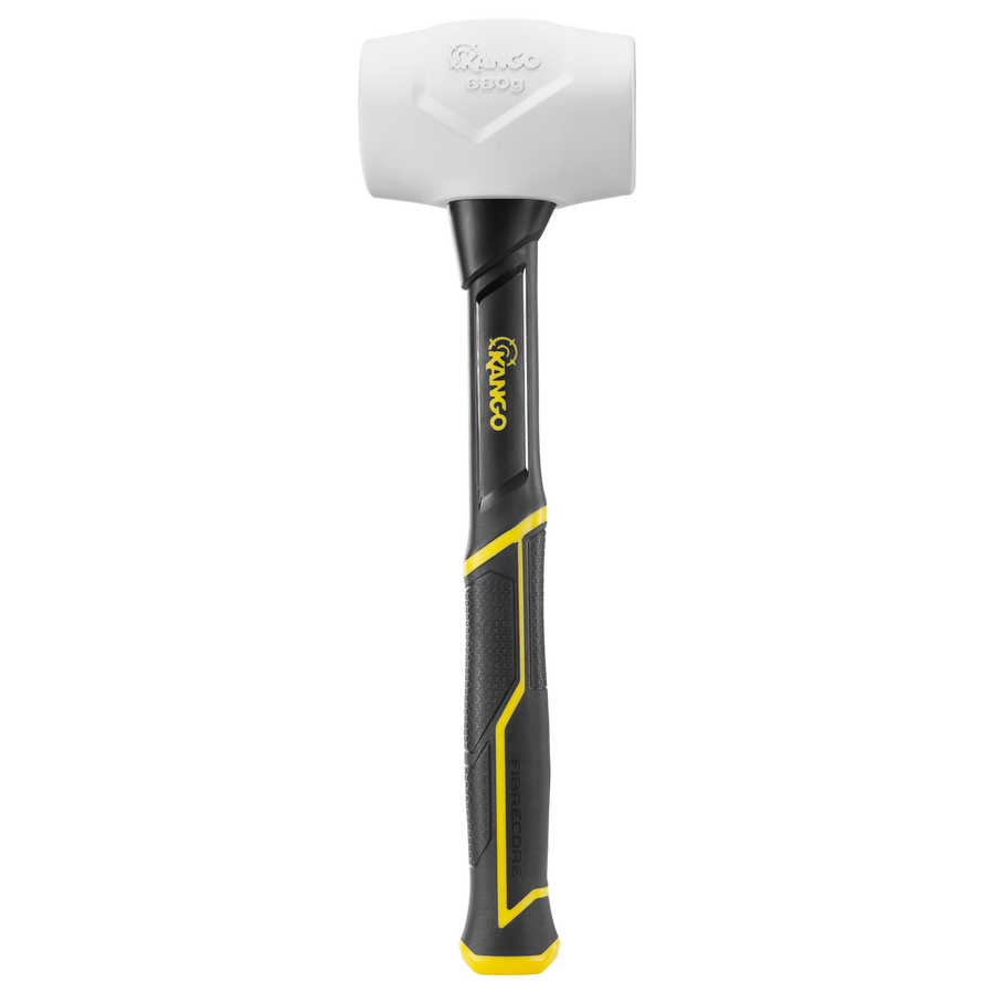 Kango 680g White Rubber Mallet - High-Density Rubber - Durable Design - SuperSaverAU - view 1