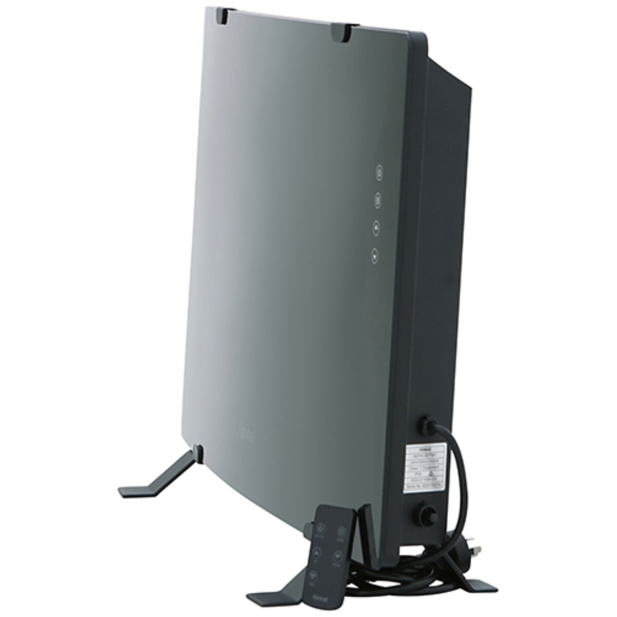 Rinnai 1500W Black Glass Electric Panel Heater - Wi-Fi Control, IP24 Rating, Remote Control - BEPH15DTWF