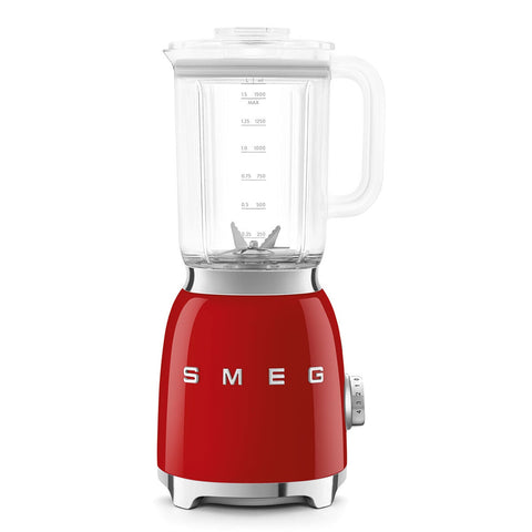 Smeg 50s Style Retro Bench Blender 1.5L - Red - 800W Smooth Start Motor, 4 Preset Programs - BLF03RDAU