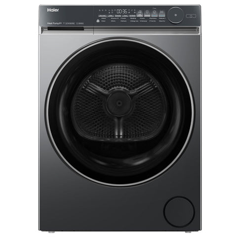 Haier 500 Series 9kg Heat Pump Dryer - Black, 9 Star Energy Rating, Steam Refresh - HDHP90NB1