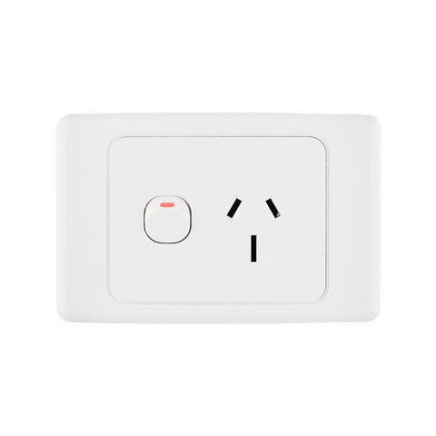 Deta 15A Single Power Point - 250V - Polycarbonate - Heavy Duty Use - SuperSaverAU - view 1