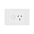 DETA 15A Single Power Point White Polycarbonate 250V Heavy Duty Outlet