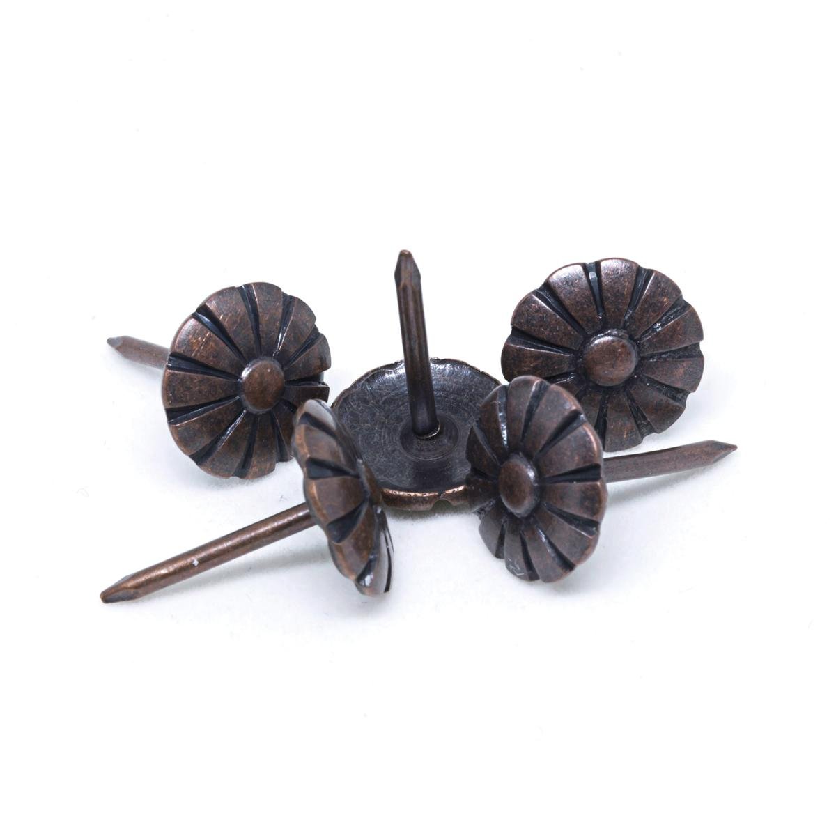 Pinnacle Antique Bronze Daisy Head Upholstery Nails 50 Pack - 10mm - Bronze - Easy To Use - SuperSaverAU - view 1