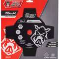 Full Boar 255mm x 4T Hardened Steel Brush Cutter Blade