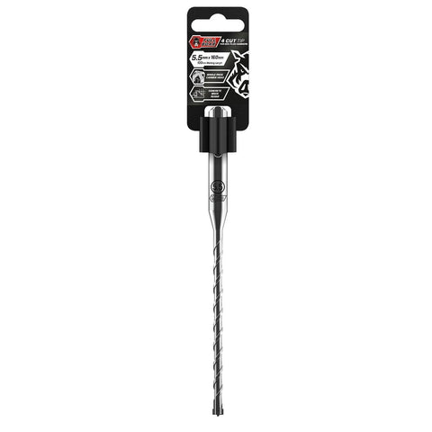 Full Boar 4 Cut Tip Drill Bit - 5.5mm x 160mm - Carbide - Concrete Use - SuperSaverAU - view 1