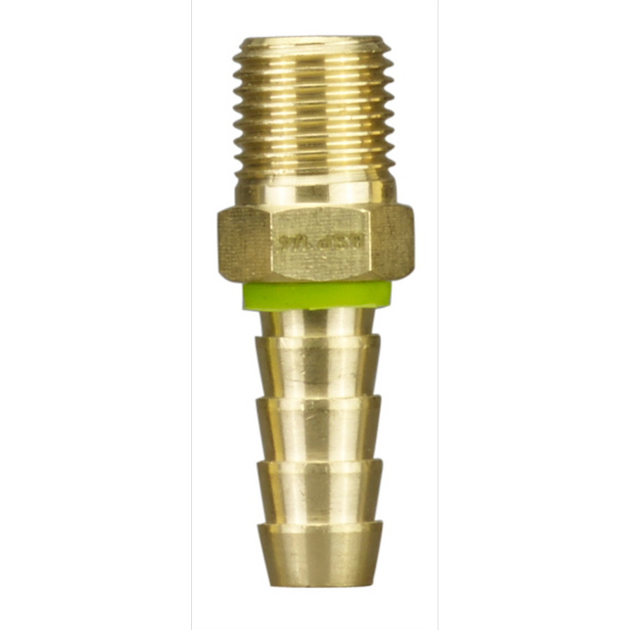 Powerfit 1/4 BSP Male Plug - 10mm Hose - Brass - Corrosion Resistant - SuperSaverAU - view 1