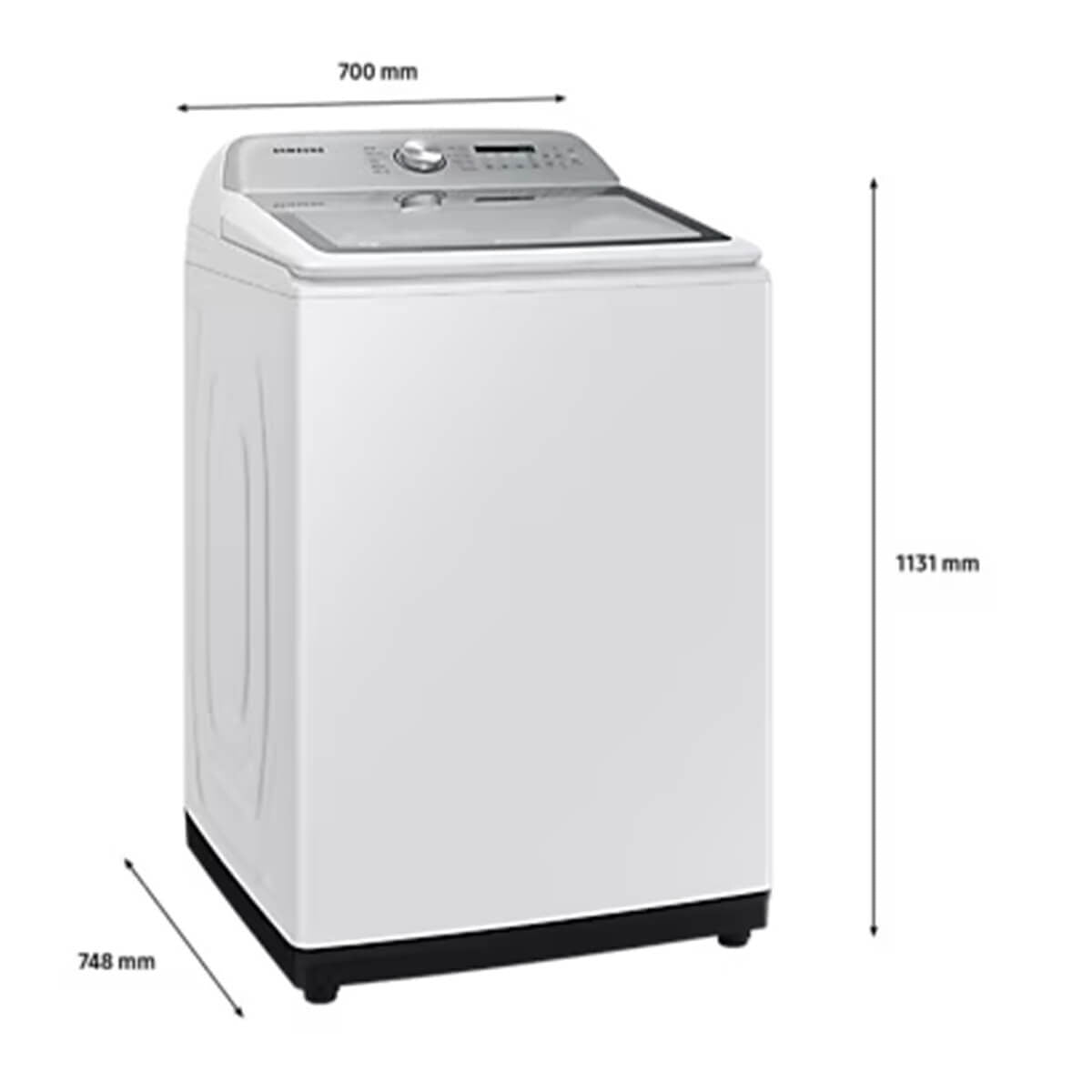 Samsung 12kg Top Load Washing Machine - White, Hygiene Steam, Magic Filter, 4 Star Energy Rating - WA12A8376GW