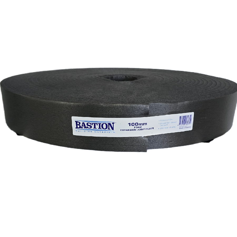 Bastion Expansion Joint Foam 100mm x 10mm x 25m - Black - Moisture Resistant - SuperSaverAU - view 1