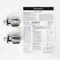 Shaw & Mason Chrome Star Style Basin Top Assembly - ABS Plastic, Pair
