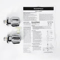 Shaw Mason Chrome Star Style Basin Top Assembly Pair - 140mm x 120mm - Easy Install - SuperSaverAU - view 2