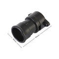 DETA Black Festoon Lamp Holder B22 Bayonet Polyester 240V 6316B