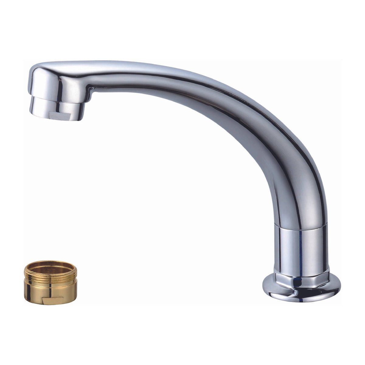 Shaw Mason Chrome Swivel Cast Sink Spout 9L/min - Brass - WELS 3 Star - SuperSaverAU - view 1