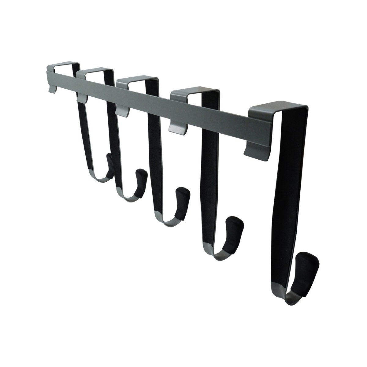 Adoored 5 Hooks Over the Door Hook Rack - 430mm x 210mm - Satin Chrome - SuperSaverAU - view 2