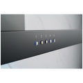 Omega 60cm Wall Canopy Rangehood - Matt Black - 3 Fan Speeds - 18W LED Light - ORC60MB