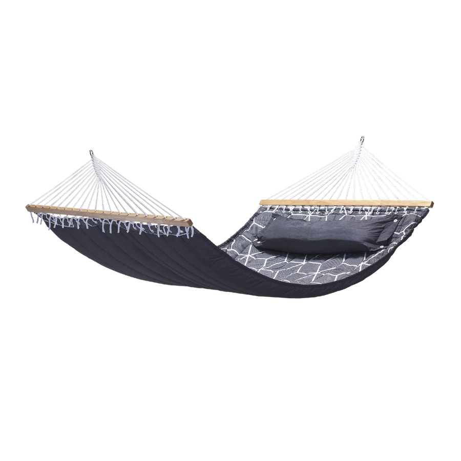 Two Trees Quilted Double Hammock - 140cm x 200cm - Polyester - Water Resistant - SuperSaverAU - view 1