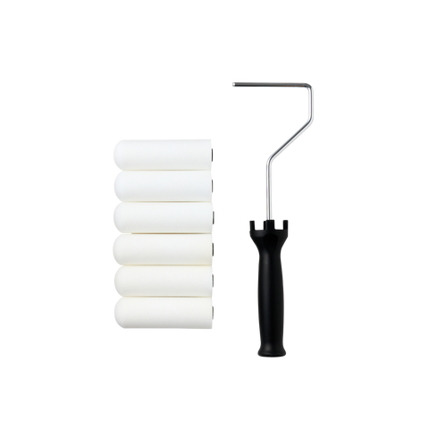 Prorenovator 100 Mini Roller Foam Set 7 Pack - 9mm - High Density - Black - SuperSaverAU - view 2