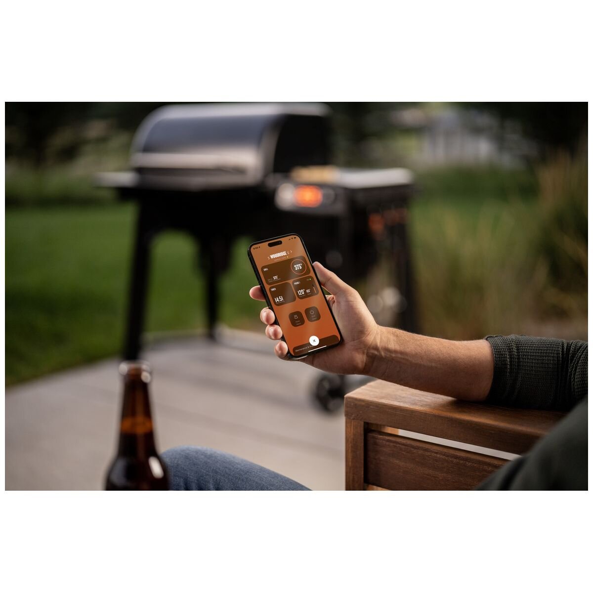 Traeger Woodridge WiFIRE pellet grill - black powder-coated finish, six cooking methods - TFB86MLHI
