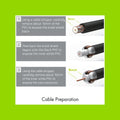 Antsig F59 Crimp Connector RG6 Cable Heavy Gauge - 5mm x 21mm - Reliable Coaxial Connection - SuperSaverAU - view 5