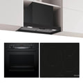 Bosch 60cm Cooking Pack - Pyrolytic 71L Oven, Induction Cooktop, Undermount Rangehood - BSHCOOKPACK3