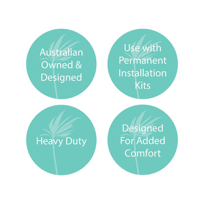 Two Trees Hammock Spring - Zinc Plated Steel - 200kg Capacity - Comfort