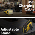 Arlec 450lm Rechargeable LED Work Light Torch AT0057