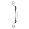 Zenith 102mm Polished Chrome Zinc Alloy Door Handle with Screws