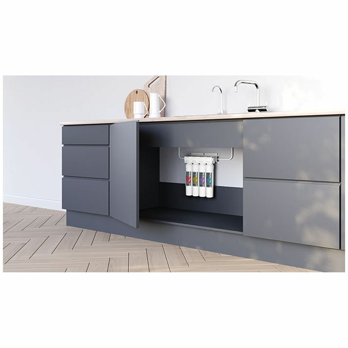 Stiebel Eltron Stream 4 water filter - 4 stage, 0.01 micron ultra filtration, WaterMark - STREAM4FILTERPK