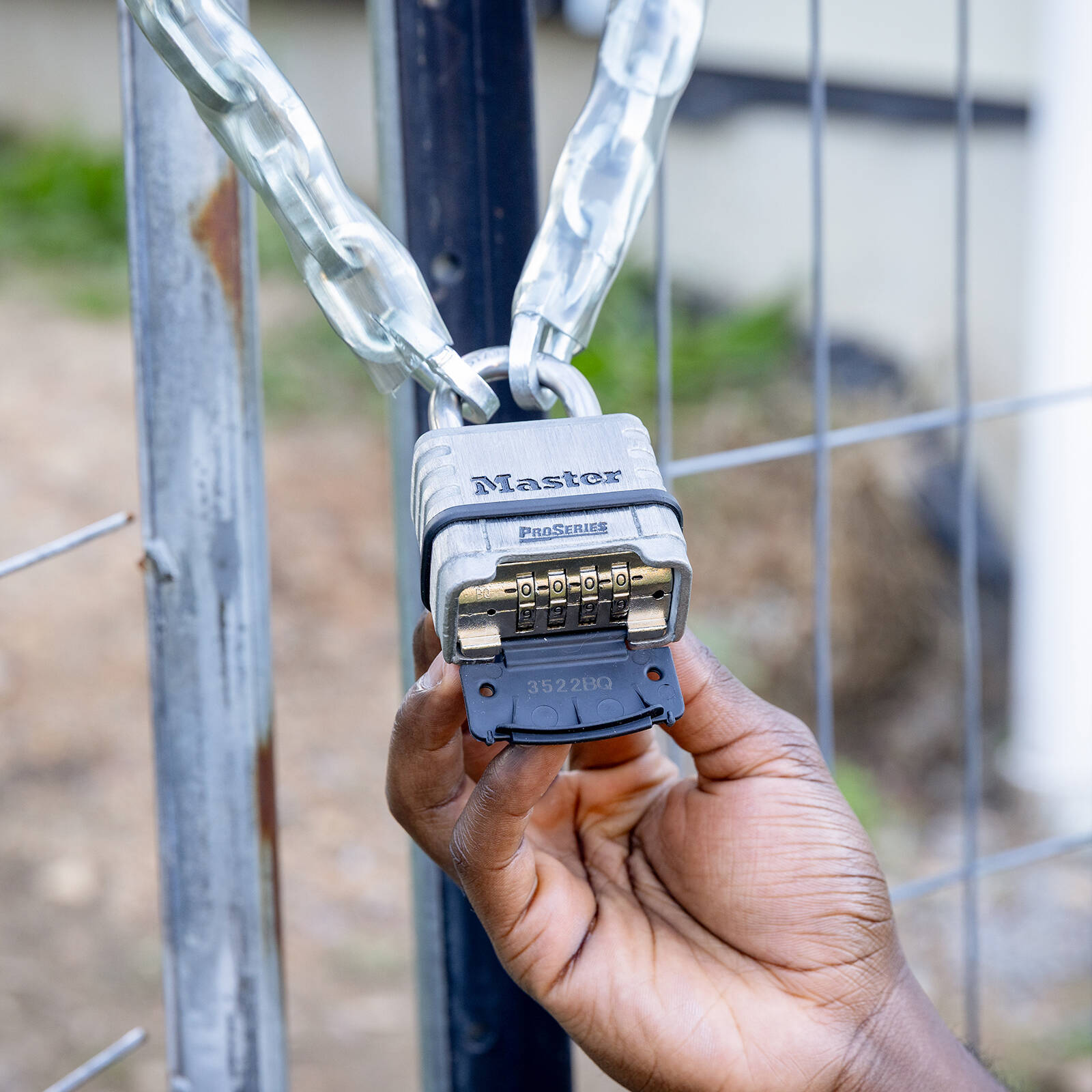 Master Lock 57mm Stainless Steel Combination Padlock Resettable