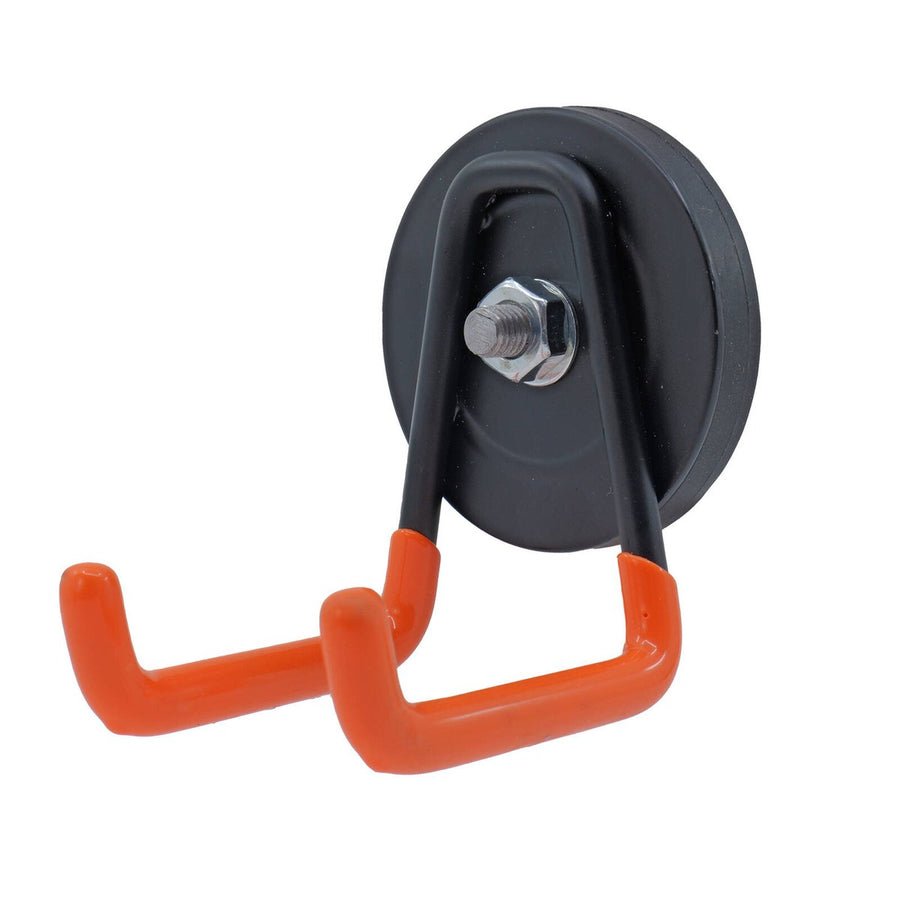 Everhang Magnetic Utility J Hook - 10kg Pull Force - PVC - Orange/Black - Easy Installation - SuperSaverAU - view 1
