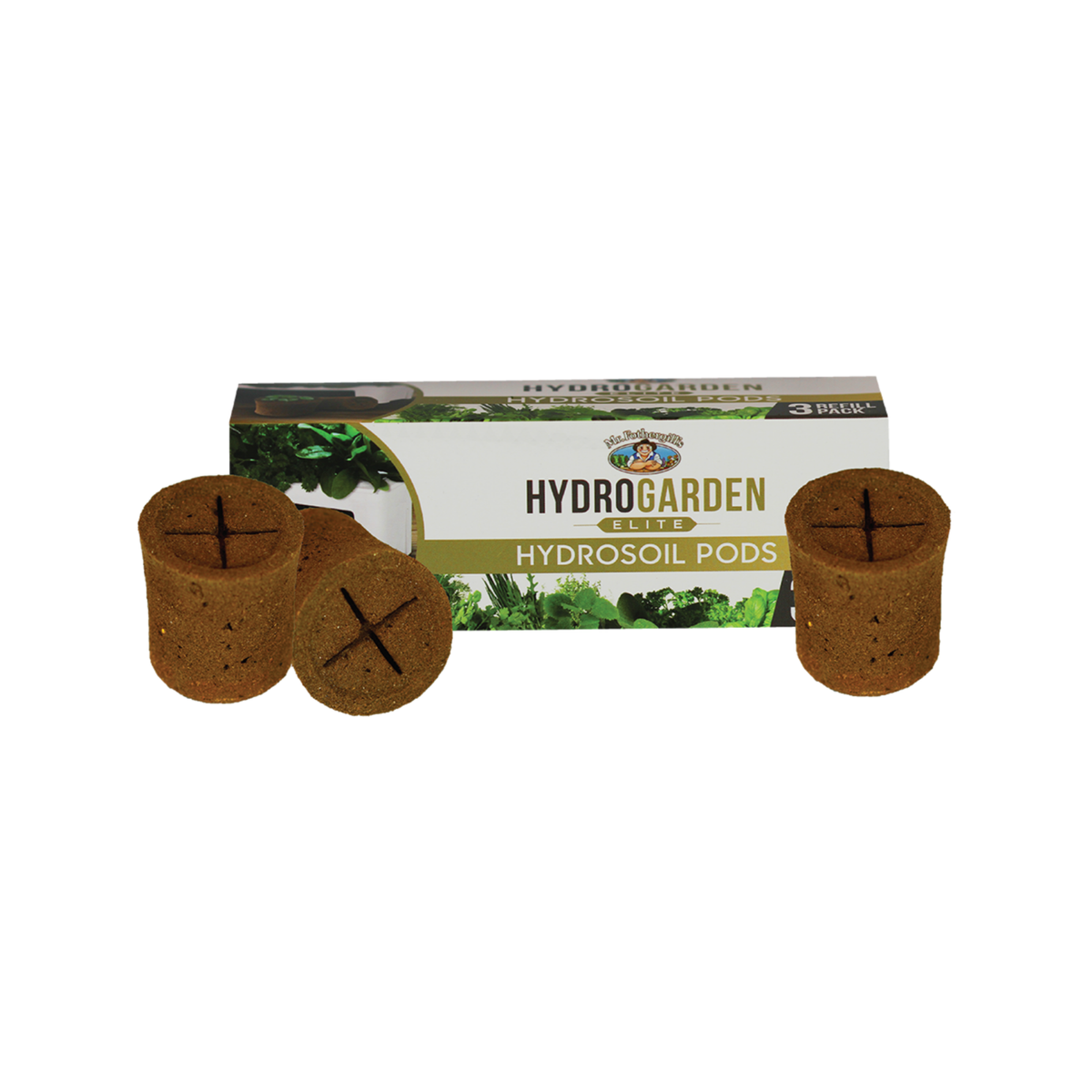 Mr Fothergill's HydroGarden Elite Hydrosoil Pod Refill 3 Pack - 140mm x 60mm x 40mm - Natural Peat & Coir - SuperSaverAU - view 1