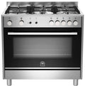 La Germania 90cm Futura Natural Gas Freestanding Oven 142L - Stainless Steel, Wok Burner - TUS95L71DX