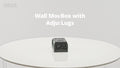 DETA Wall Mounting Box with Adjustable Lugs Black ABS for Powerpoints & Switches