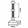 Richmond Levelling Foot - 40mm x M10 - Zinc Plated - Adjustable - SuperSaverAU - view 2