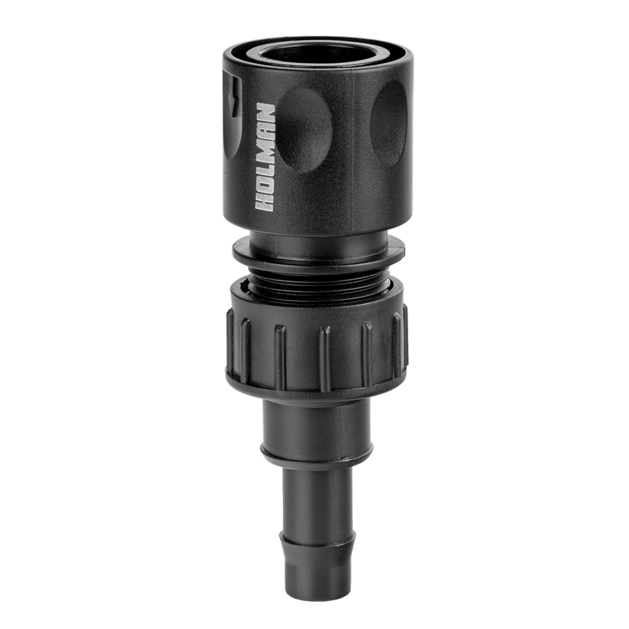 Holman 13mm Barbed Snap-On Connector - 12mm Polyethylene - UV Stabilised - SuperSaverAU - view 1