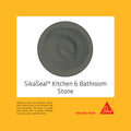 Sika 300ml SikaSeal Kitchen & Bathroom Silicone Sealant, Stone, UV & Shrink Resistant