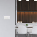 DETA White Solid Plate Single Switch - 1 Gang Polycarbonate 240V